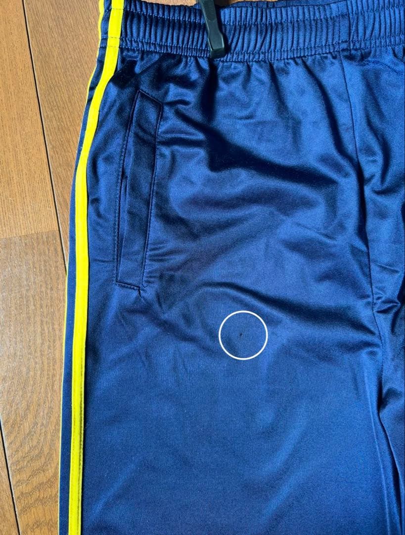 adidas ネイビー×イエロー L