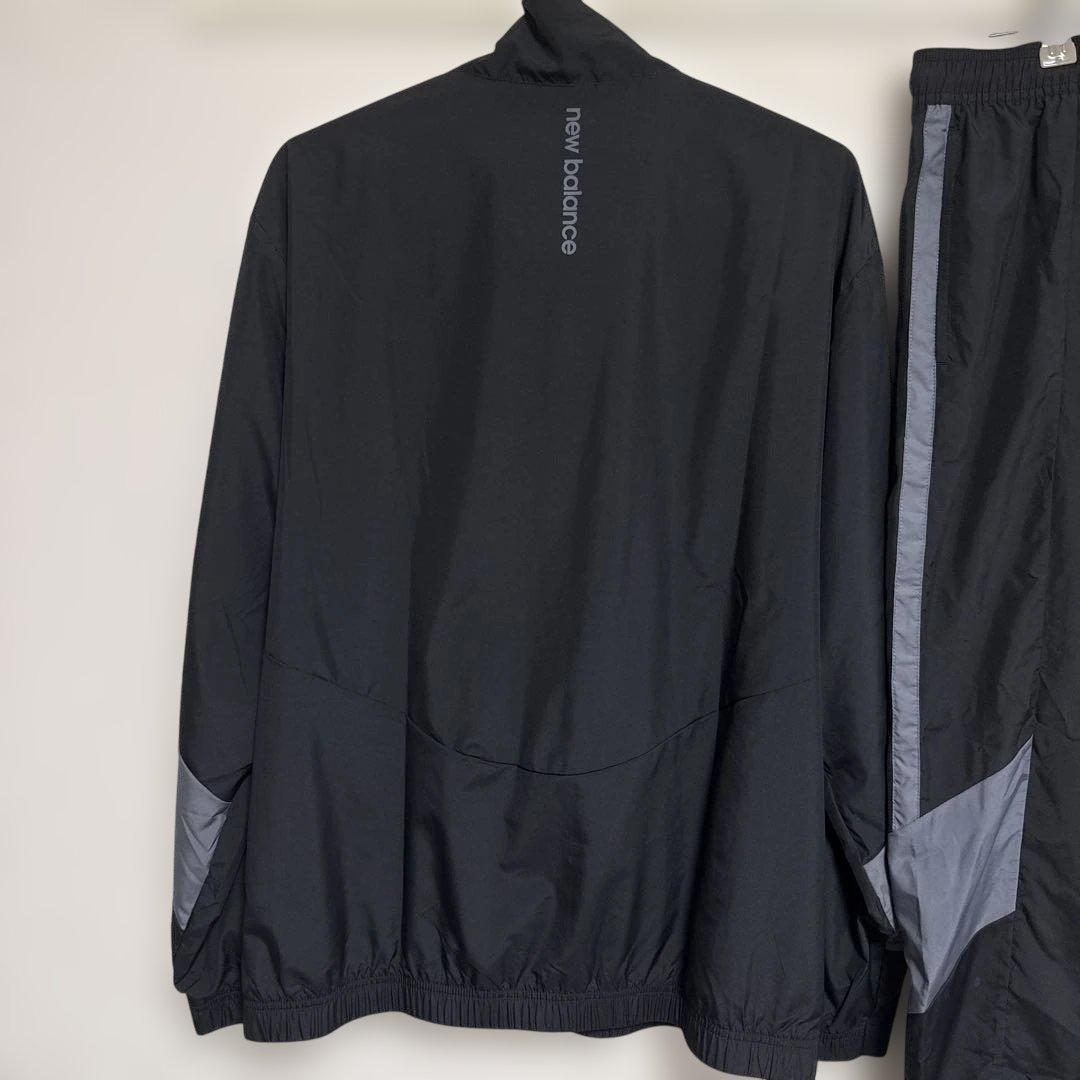【New Balance 】ジャージ上下セット M ブラック/グレー【美品】