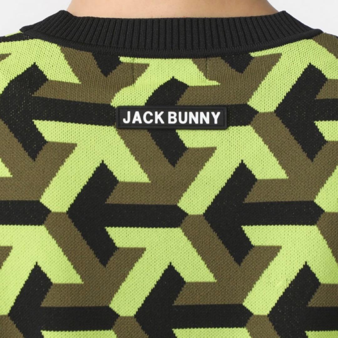 Jack Bunny!! 3色Wジャガード クルーネックニットプルオーバー