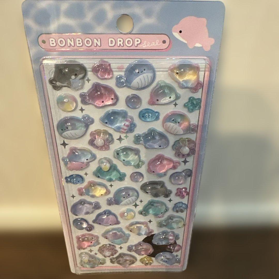 正規品！新品ボンボンドロップシール　水族館　コンプリート6種類