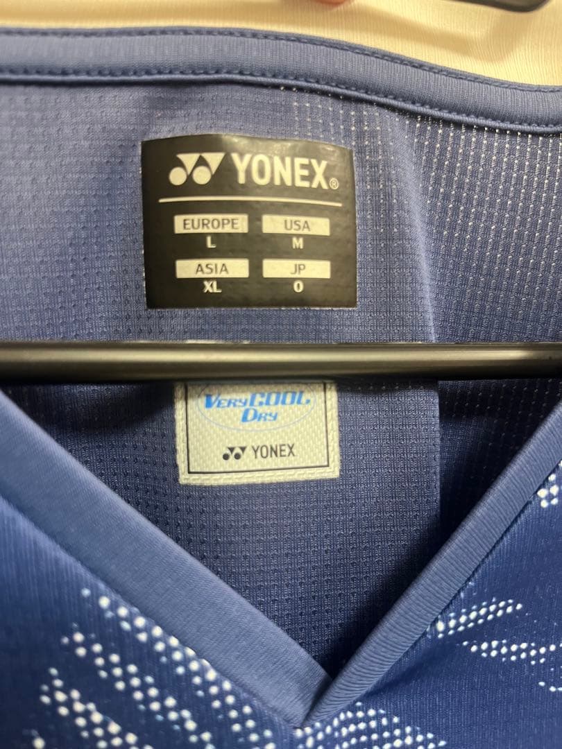 YONEX バドミントンシャツ Oサイズ　10543 マレーシア代表　北都銀行