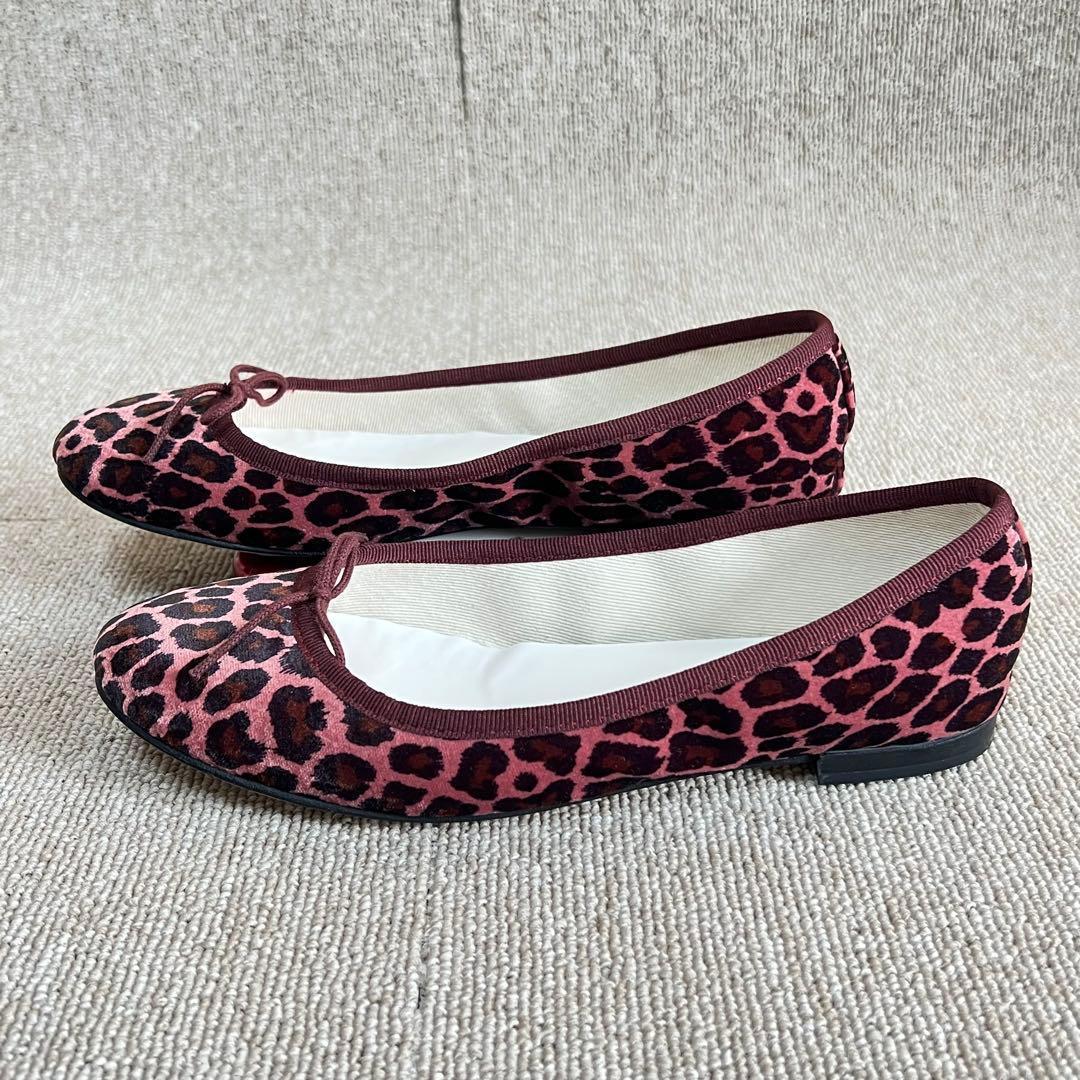 新品・未使用品✨レペット Repetto レオパード柄 バレエシューズ 37.5