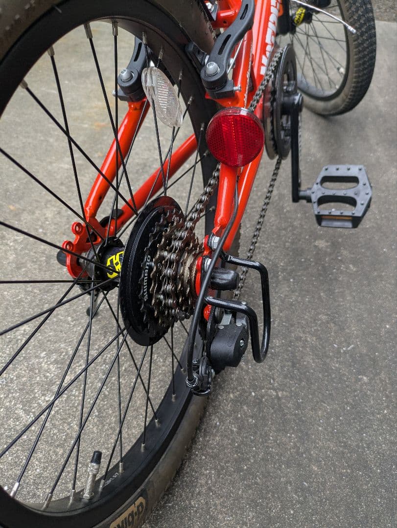 アイデス　dbike マウンテンバイク 20インチ オレンジ　ヘルメット付き