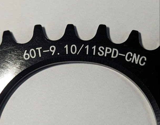 wuzei PCD 110mm(5アーム) ナローワイドチェーンリング 60T