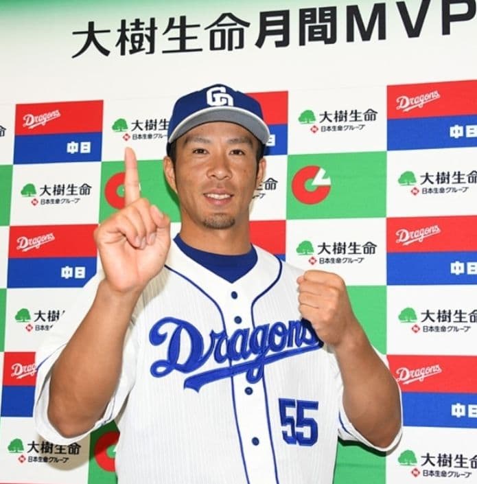 中日　ドラゴンズ　福田　ホーム　ユニフォーム　ミズノ　S