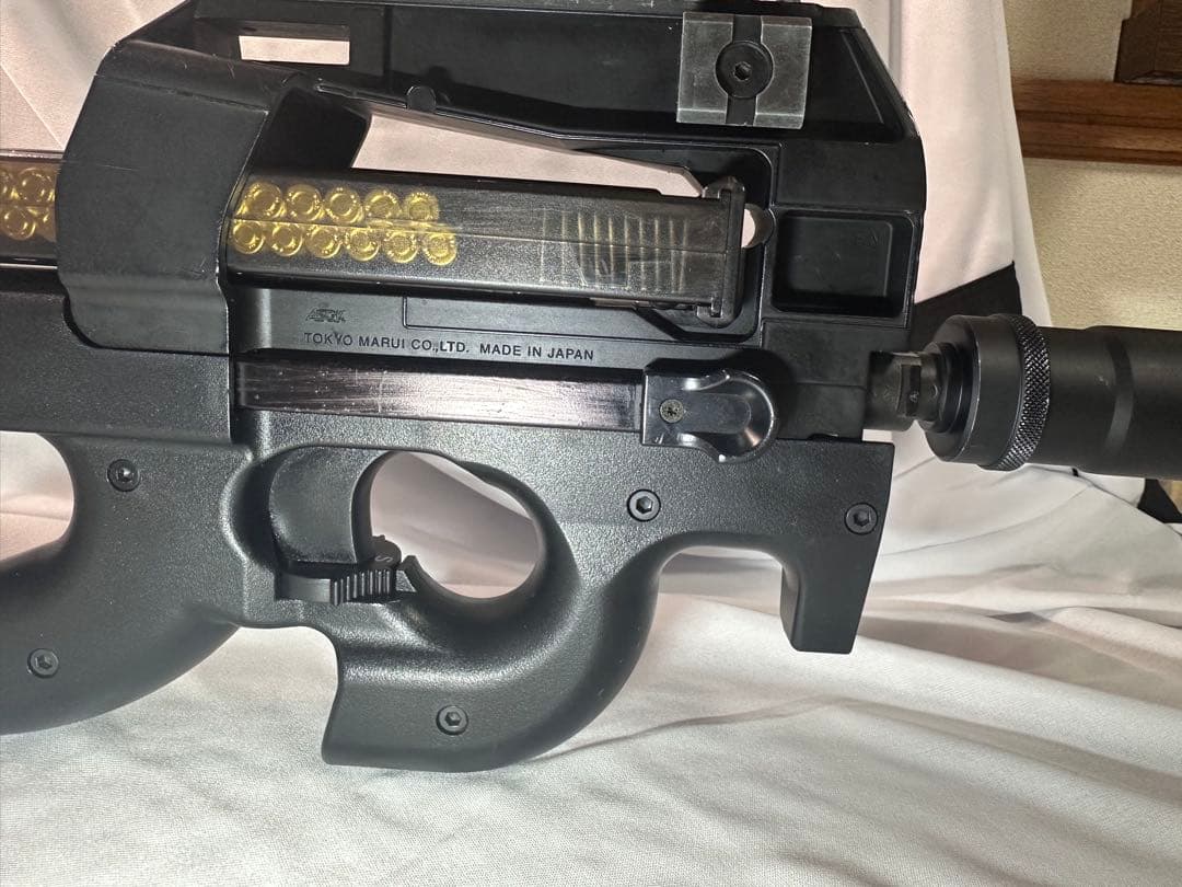 P90 箱なし 電動ガン ブラック 日本製 スタンダードマガジン