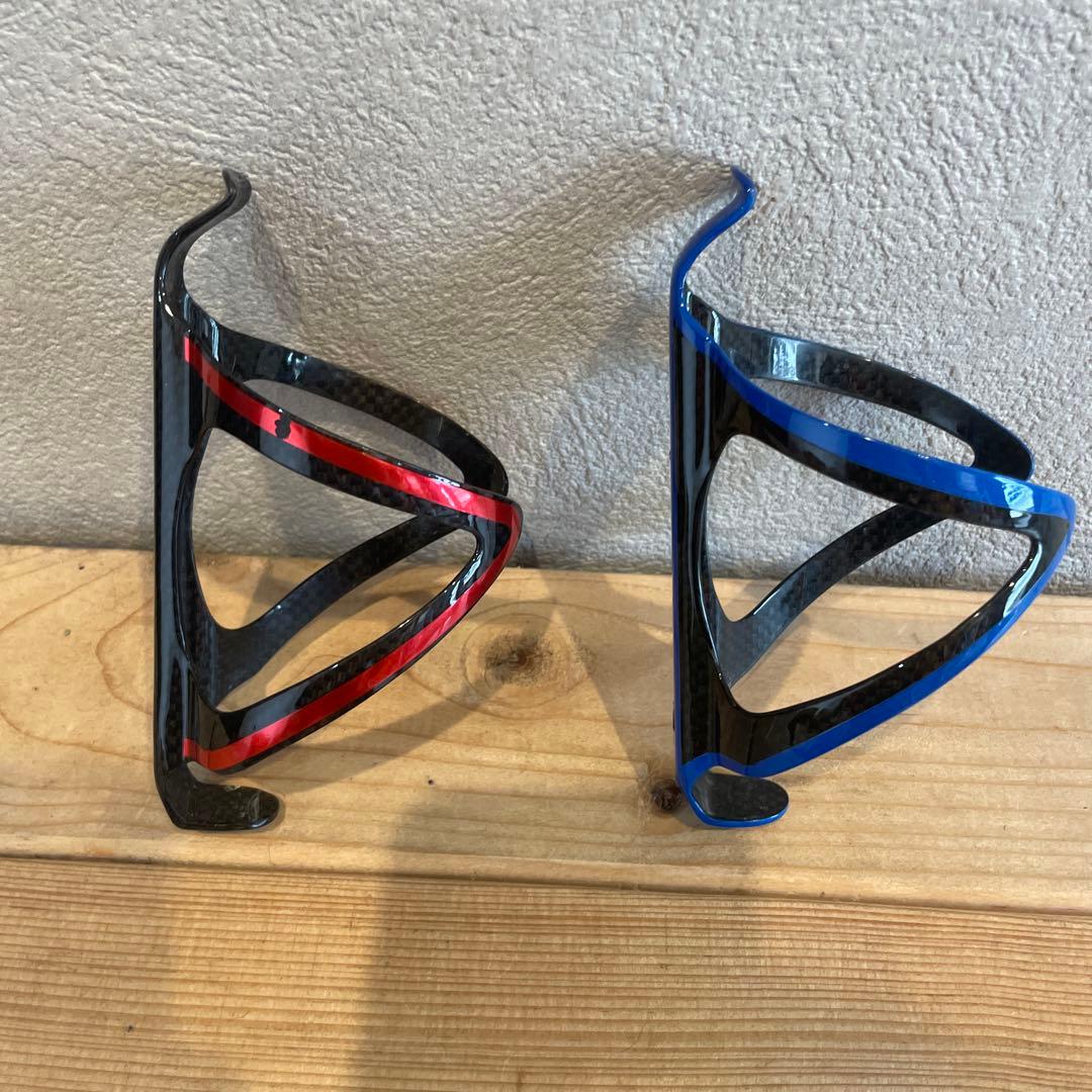 スパカズボトルケージ 赤 青 2個セット　カーボン