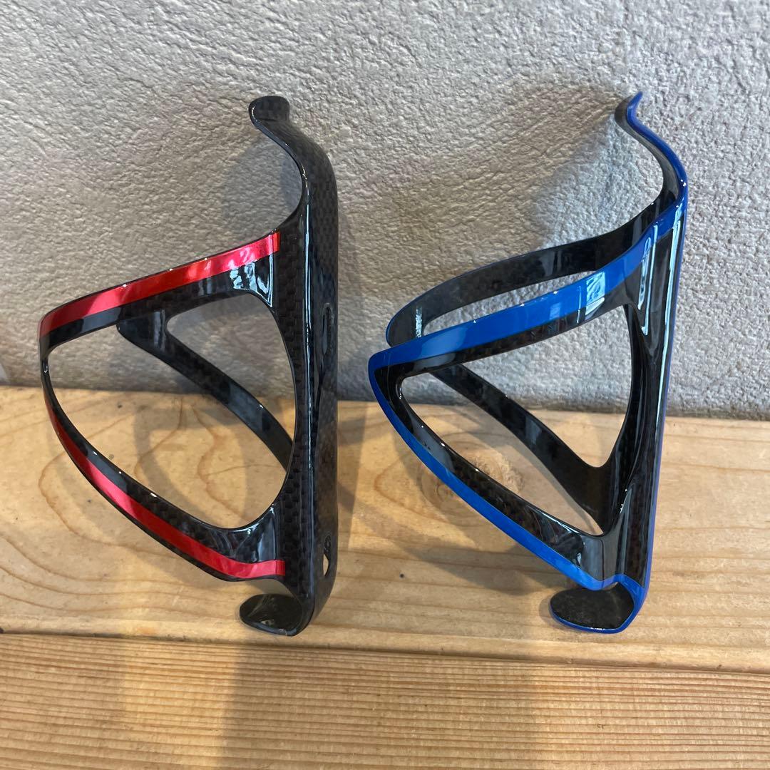 スパカズボトルケージ 赤 青 2個セット　カーボン