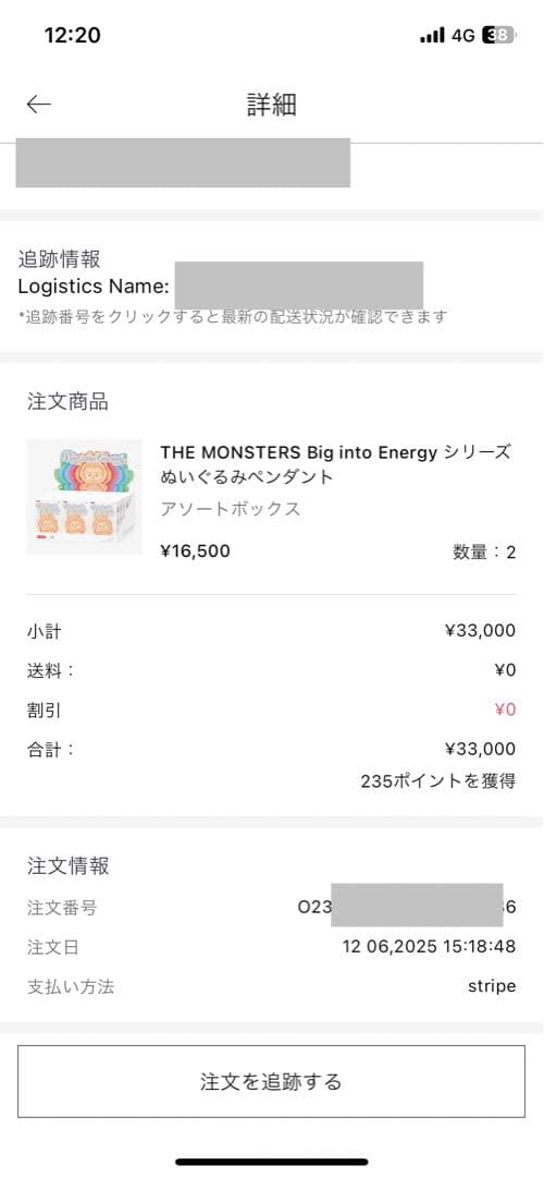 【正規品・完全未開封】Labubu Big into Energy アソート
