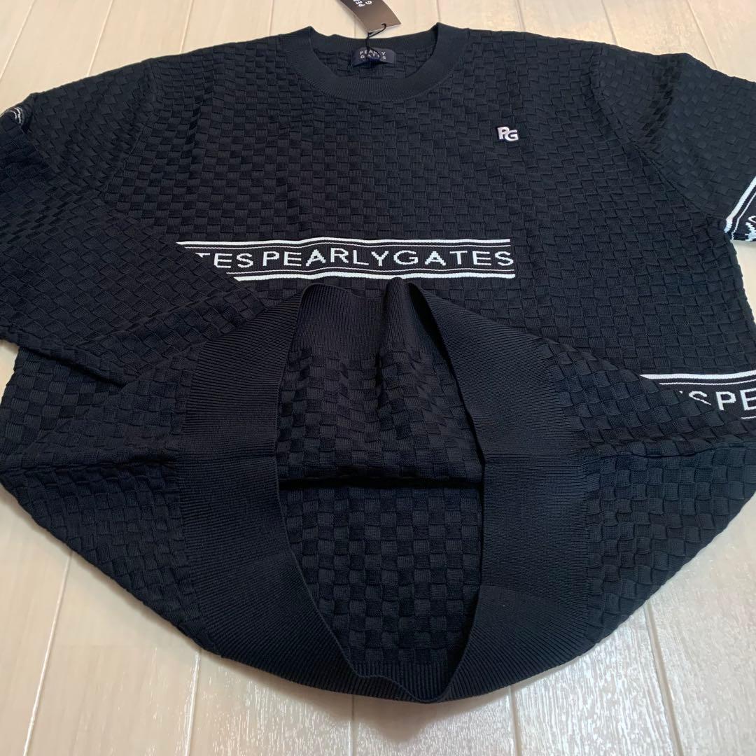 新品■33,000円【パーリーゲイツ】メンズ　長袖セーター ウェア 4/M