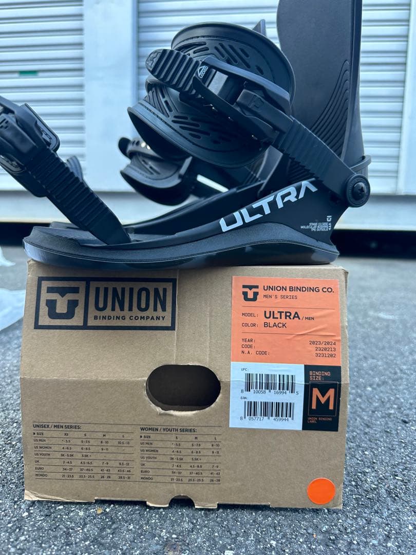 UNION ULTRA ビンディング ブラック M