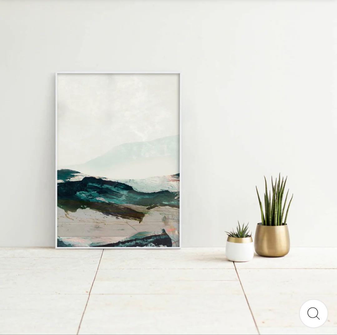 カナデモノ アート Brush Stroke 1, 2 ポスター・フレームセット