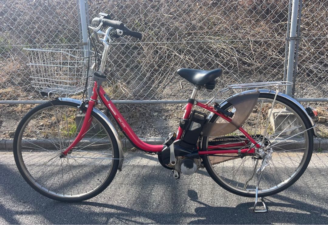 Panasonic新基準電動アシスト自転車・新品前後タイヤ交換ブレーキ類新品交換