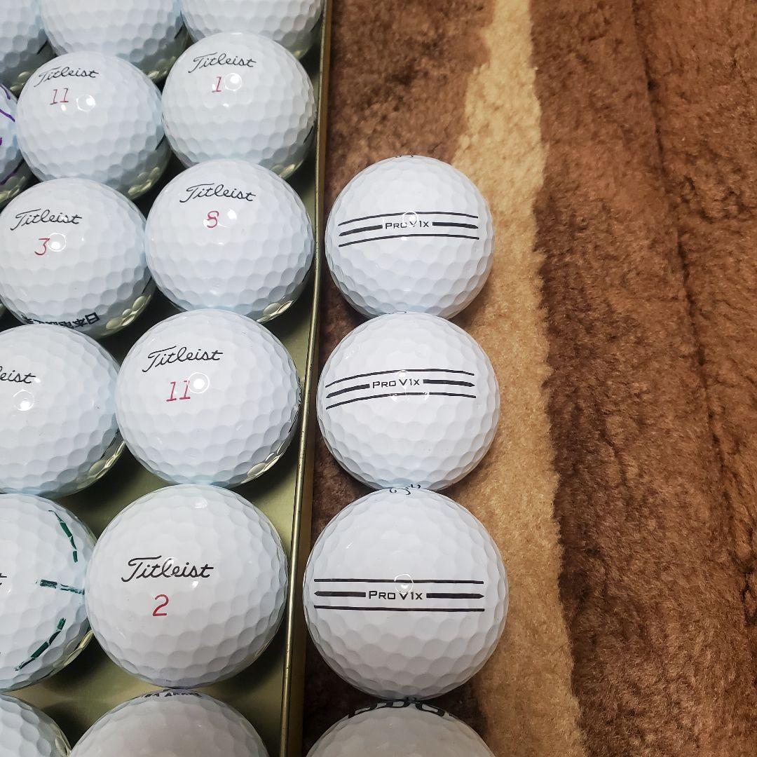 タイトリストPRO V1xロストボール2023年/25年モデル年式混合