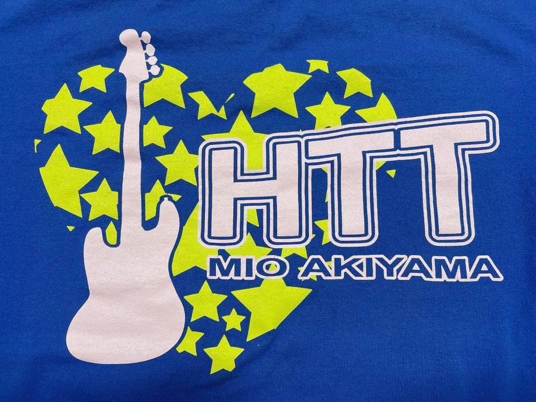 けいおん 秋山澪 放課後ティータイム Tシャツ ブルー Lサイズ レア HTT