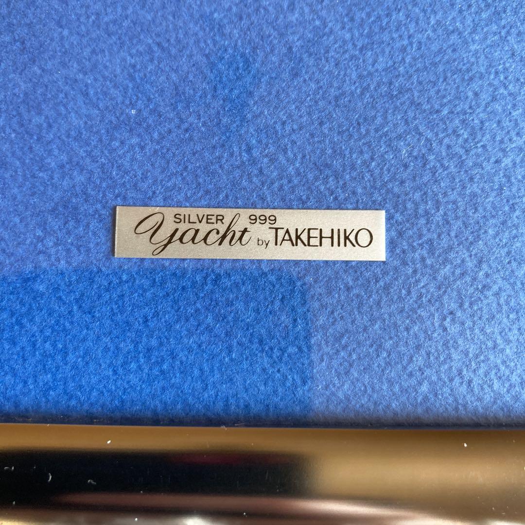 純銀　シルバー999 額　　yacht takehiko ヨット　武比古　4号