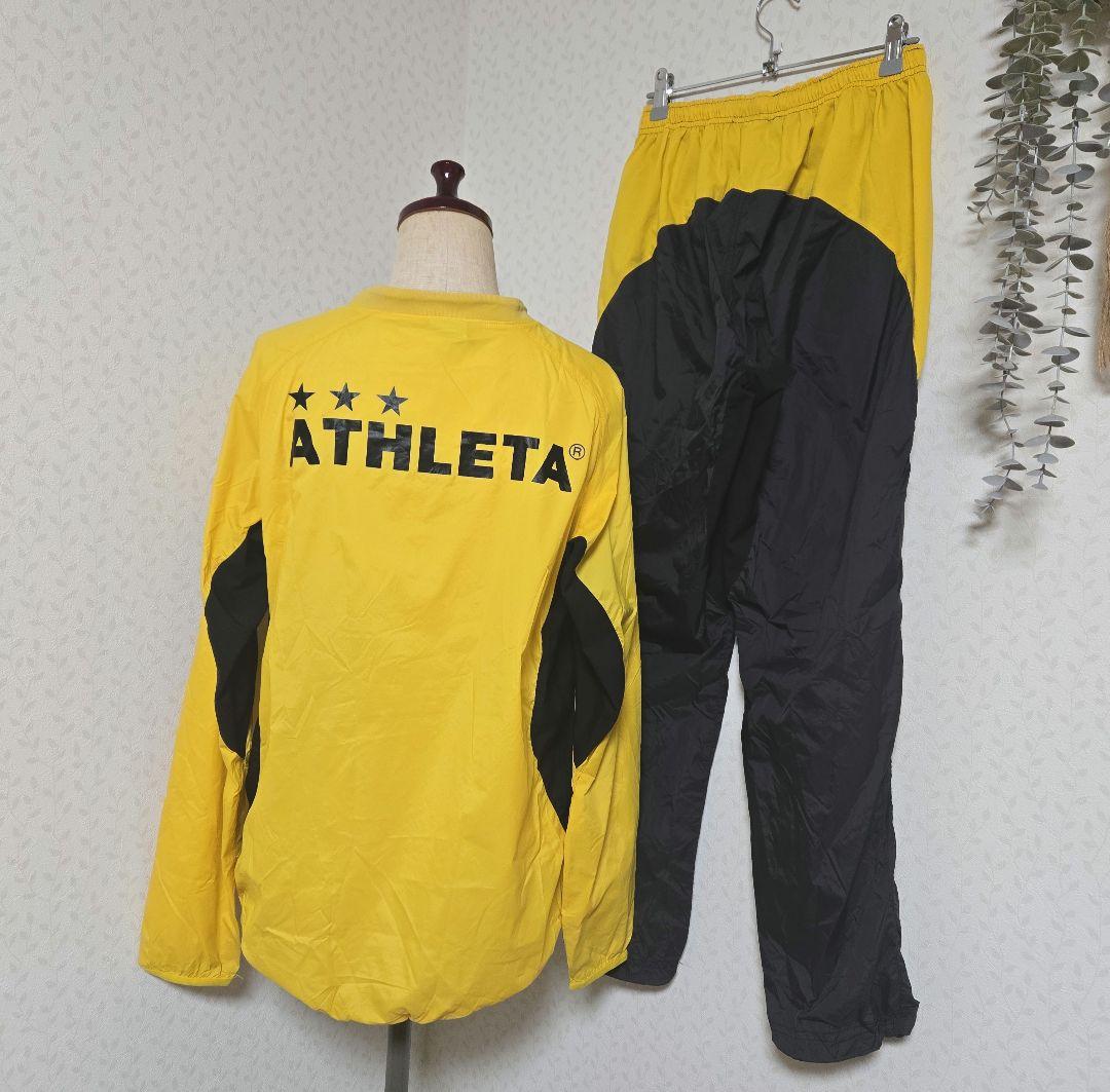 美品　ATHLETA　イエロー　M　ピステ　上下　セットアップ　黄　黒　アスレタ