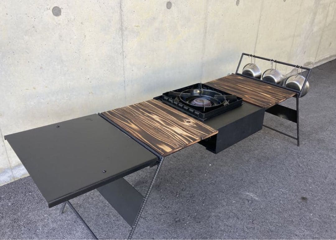 WILD OUTDOOR タフまるアイアンテーブル