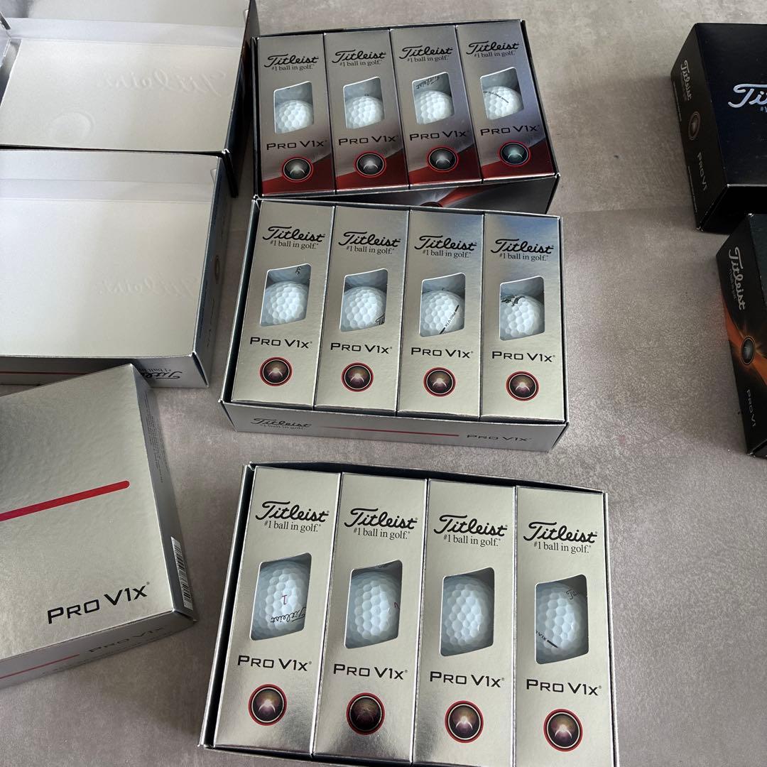 【新品】2025最新モデル　タイトリスト PRO V1x ホワイト 2ダース+1