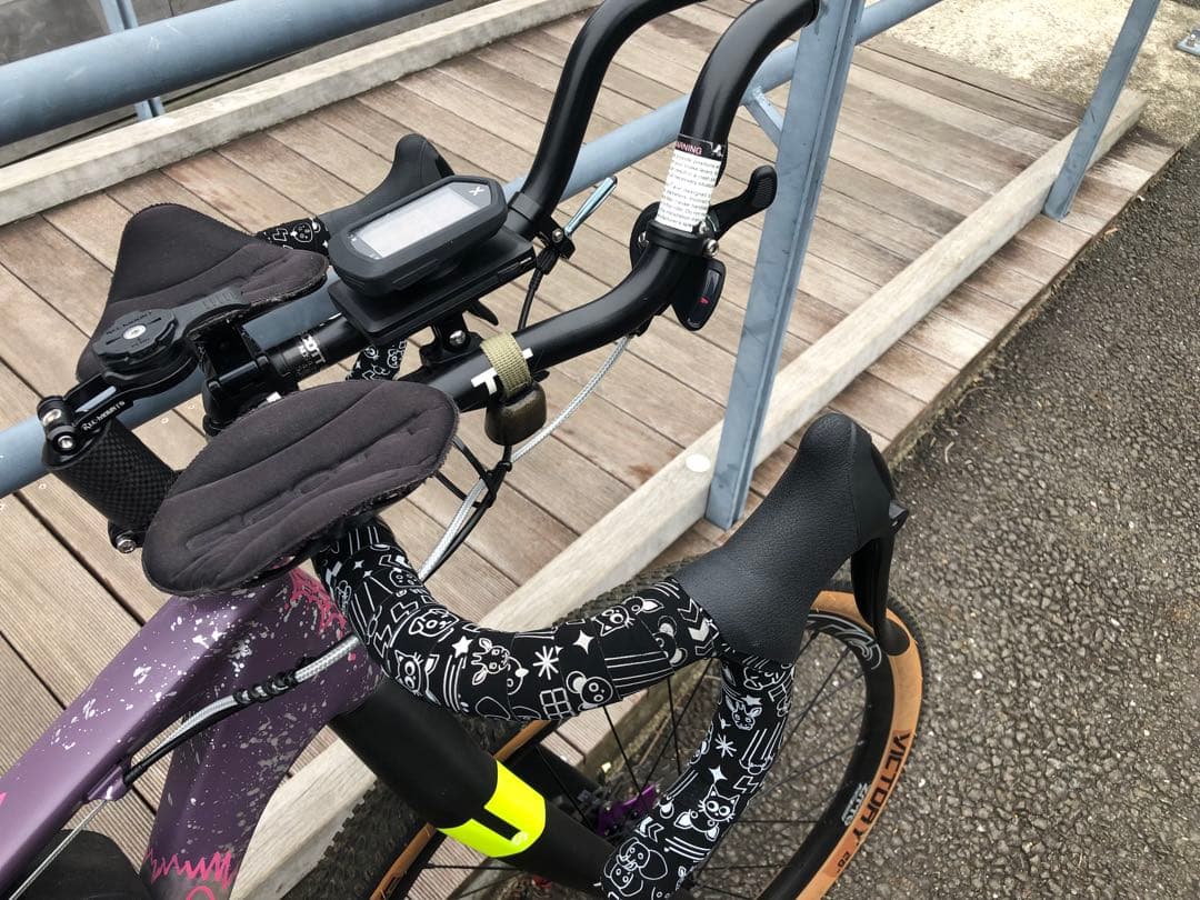 シクロクロスバイク 29インチ 紫色カーボンフレーム アンカー