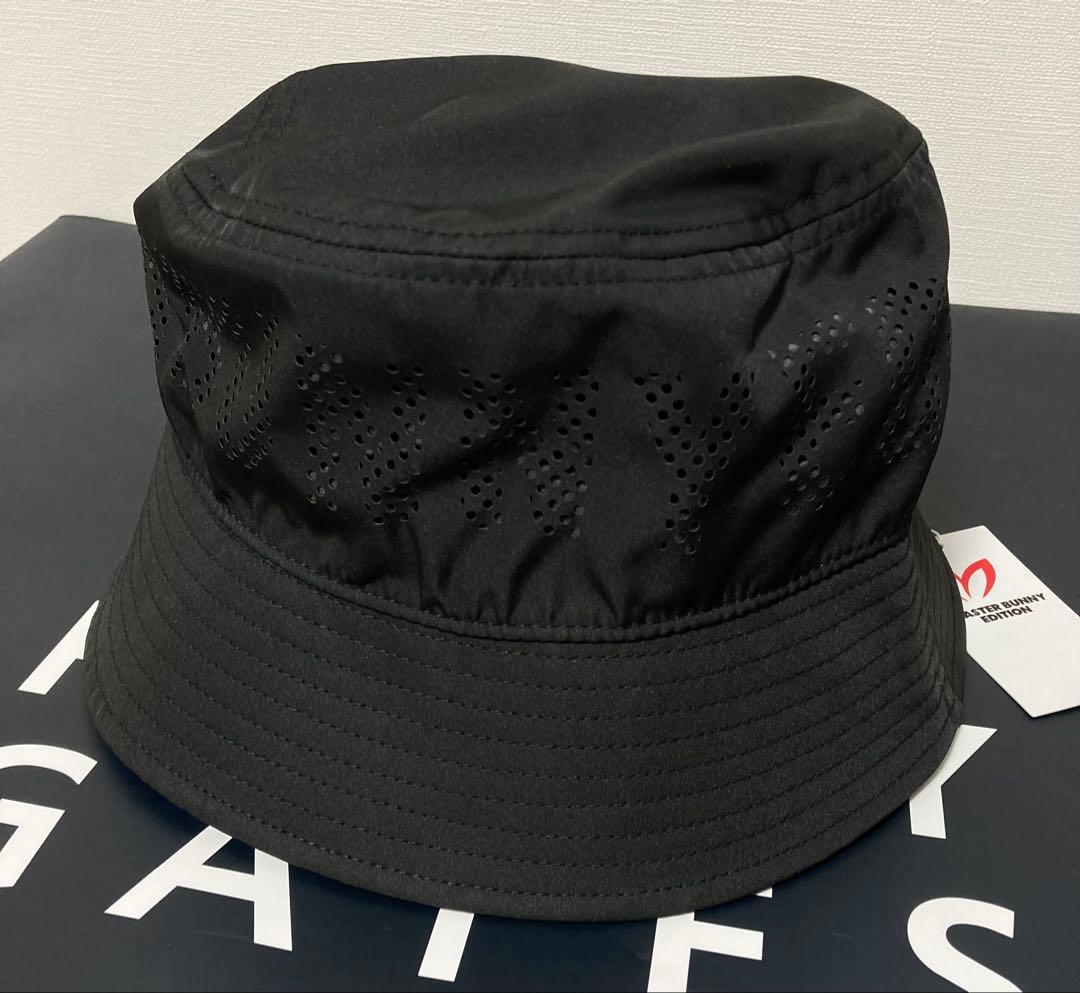 新品 パーリーゲイツ マスターバニー パンチングロゴハット UNISEX 黒