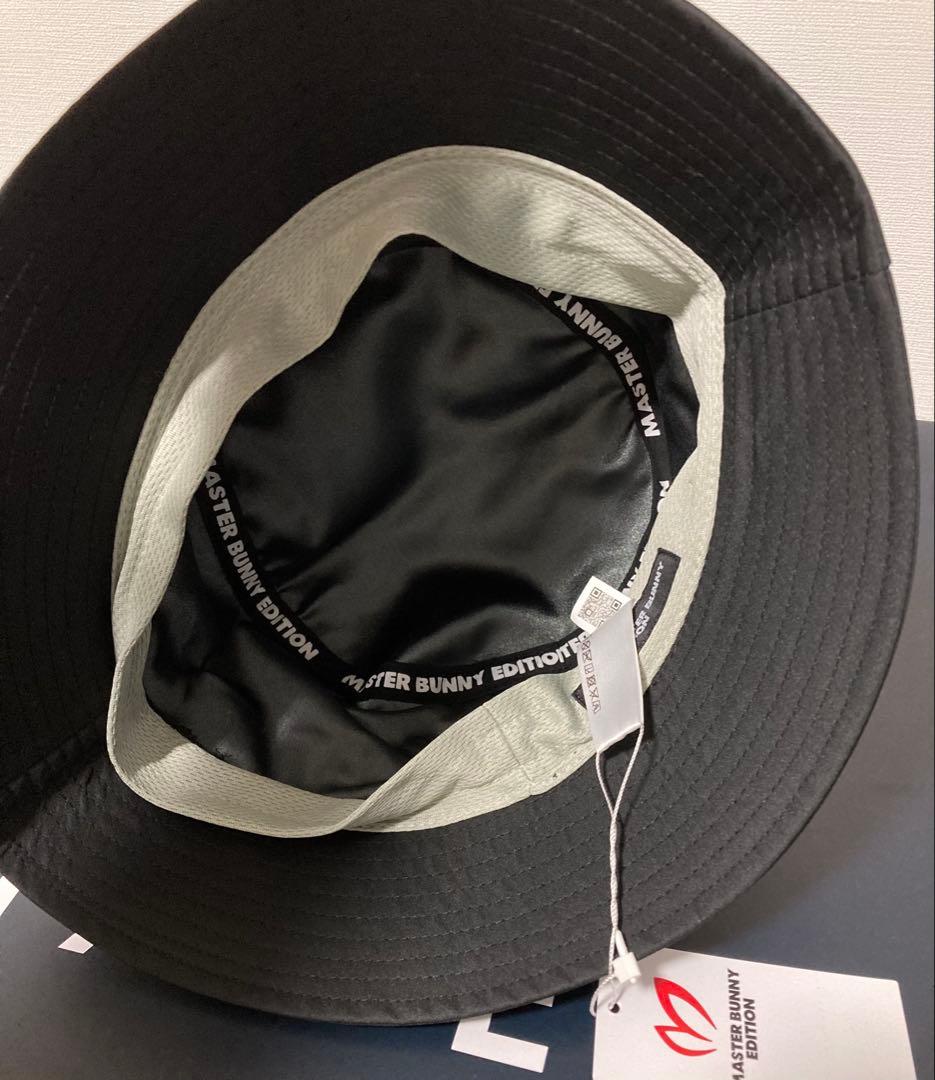 新品 パーリーゲイツ マスターバニー パンチングロゴハット UNISEX 黒