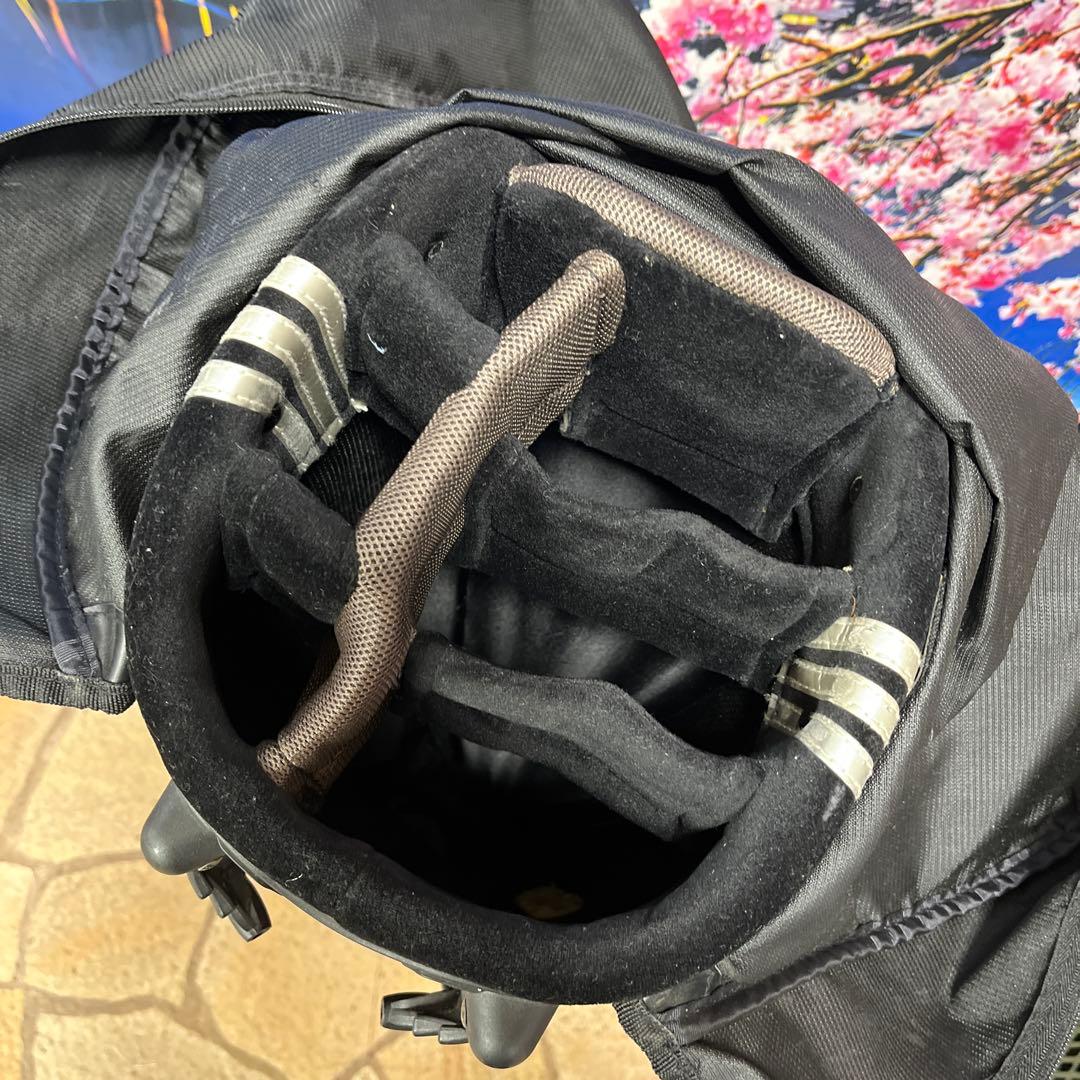 寶BY-1267 adidas キャディバッグ 重量約3.0kg スタンド式