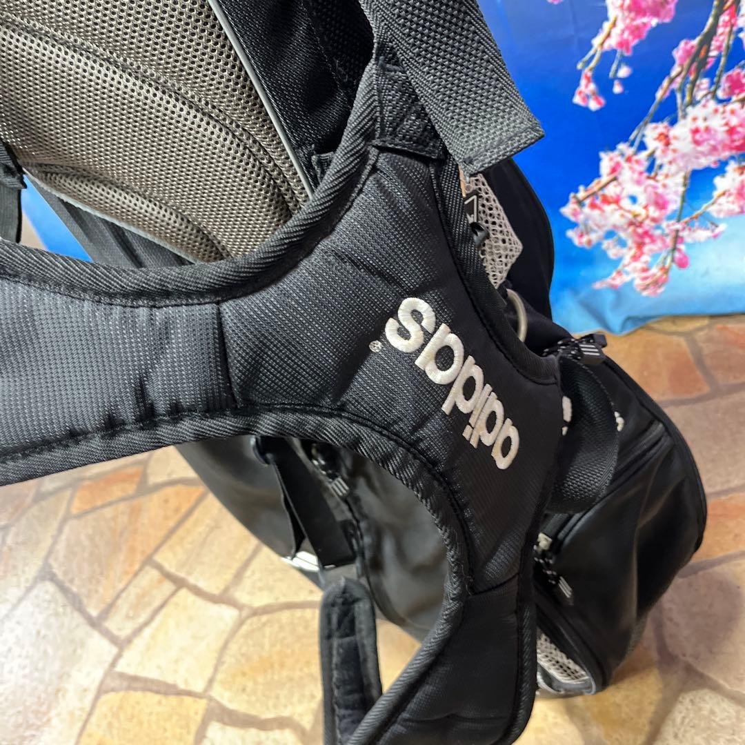 寶BY-1267 adidas キャディバッグ 重量約3.0kg スタンド式