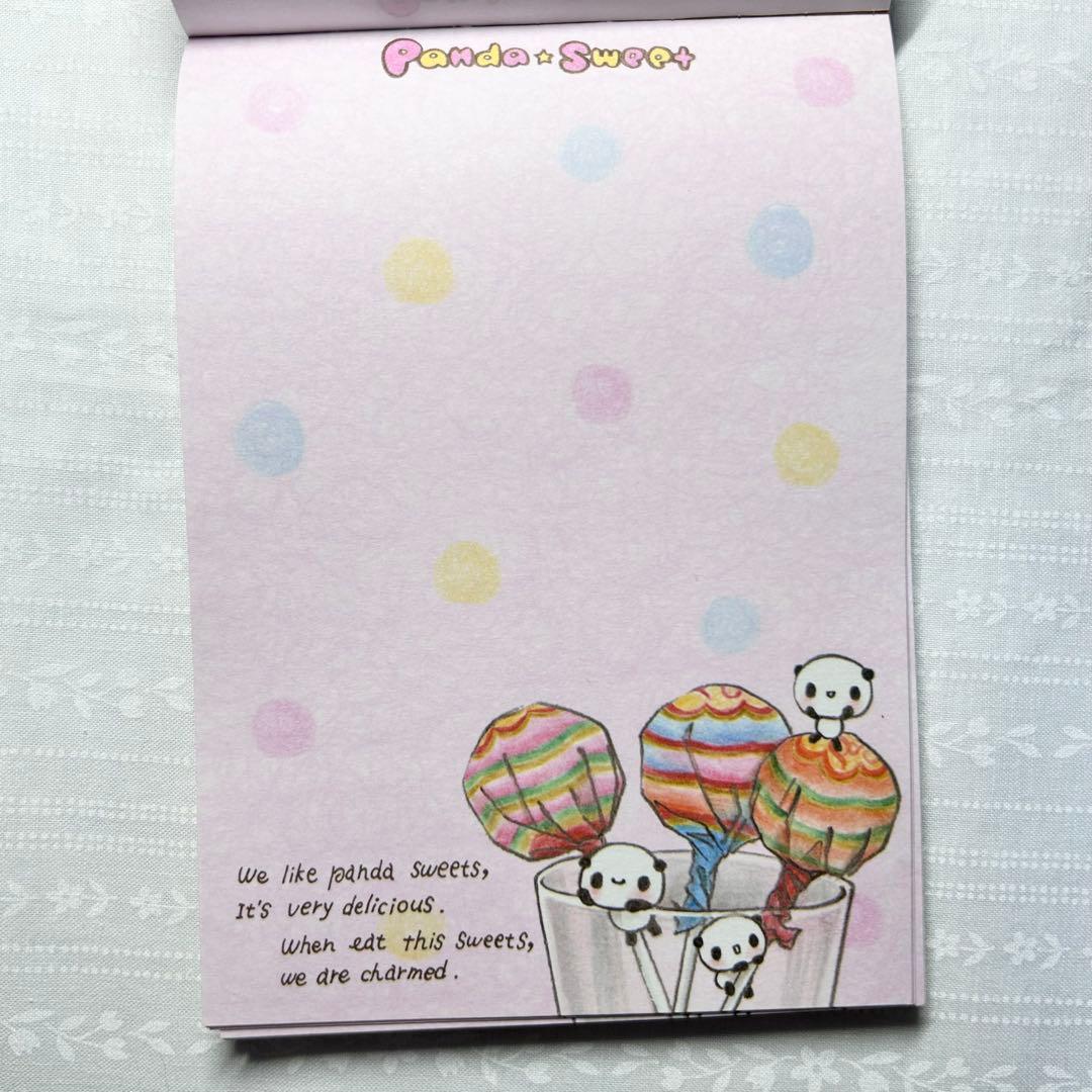 クーリア メモ帳 Panda☆Sweet 平成 レトロ