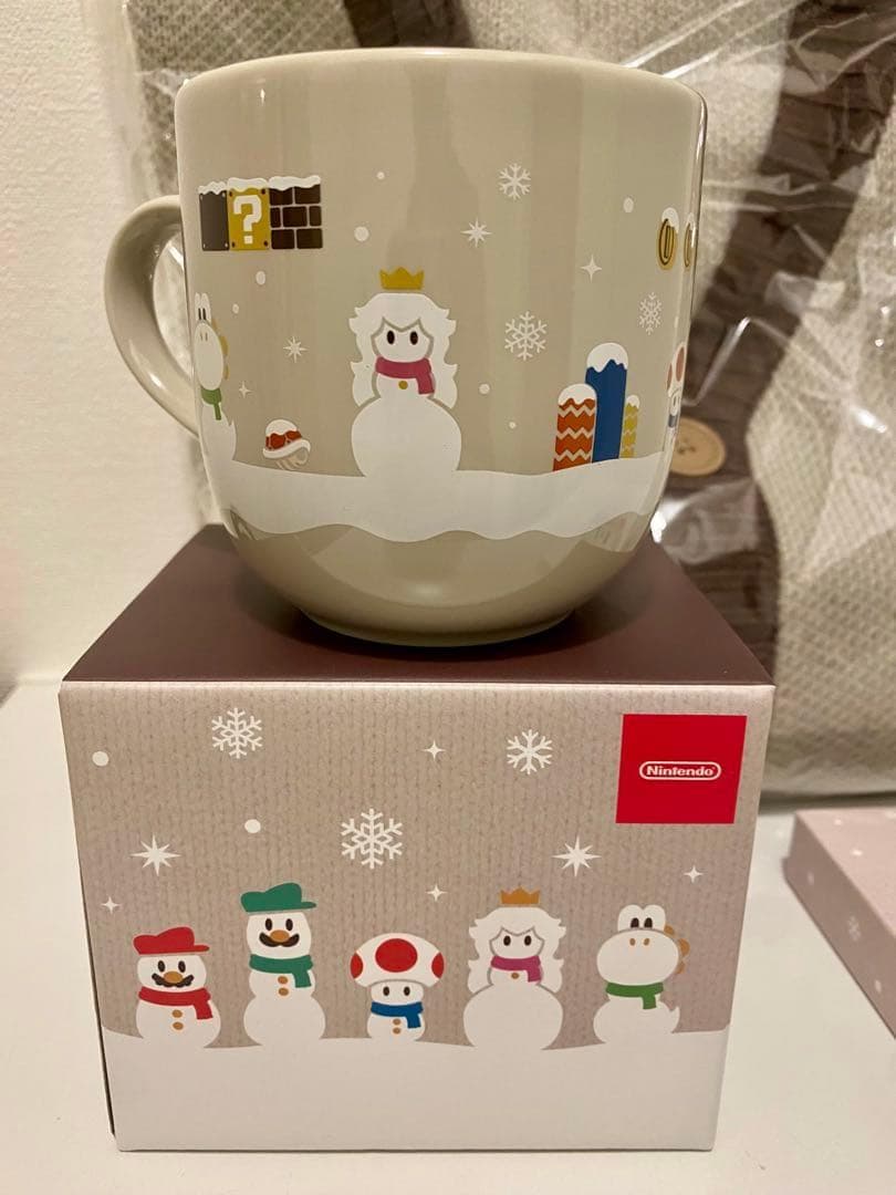 任天堂スーパーマリオ ウィンターコレクション カーディガンM マグ タオル 3点