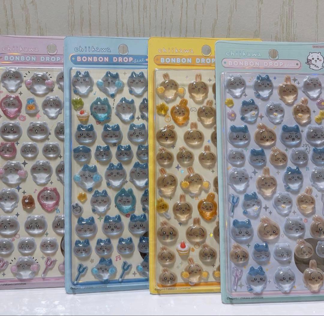 正規品 ボンボンドロップシール ちいかわ 第一弾 ハチワレ みんな コンプ 一弾