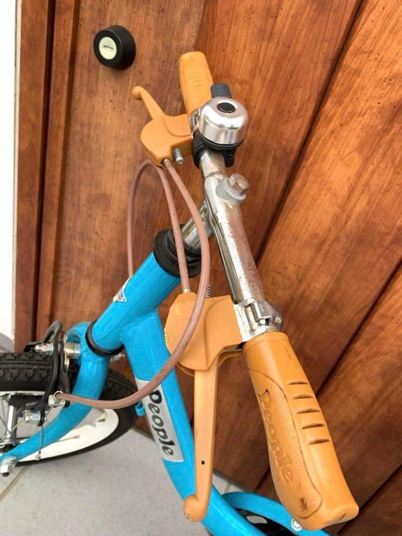 ピープル　ケッターサイクル　１４インチ　ターコイズ　キッズ自転車