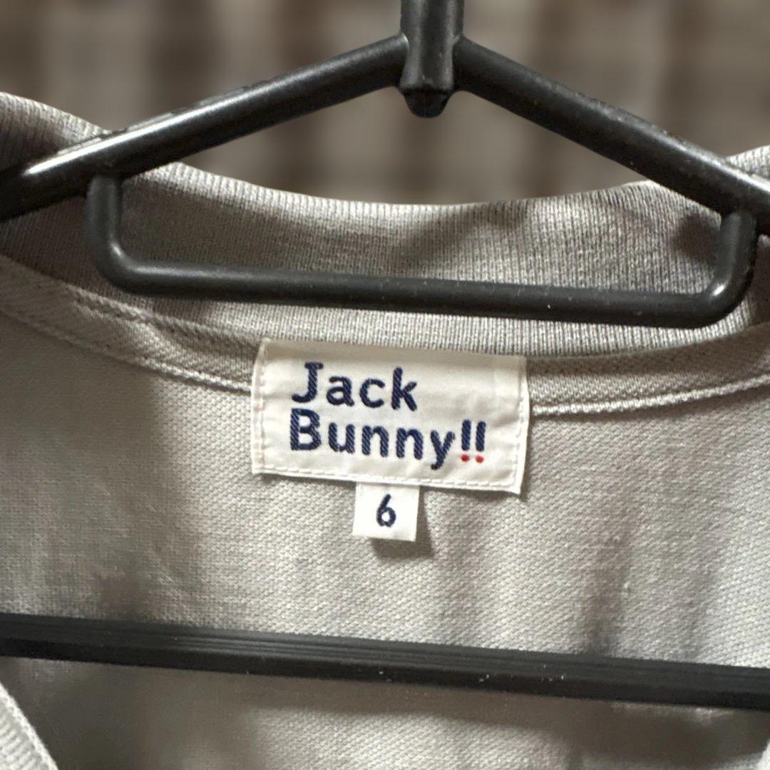 Jack Bunny! 刺繍柄 藤子プロコラボ‼️ グレー ポロシャツ