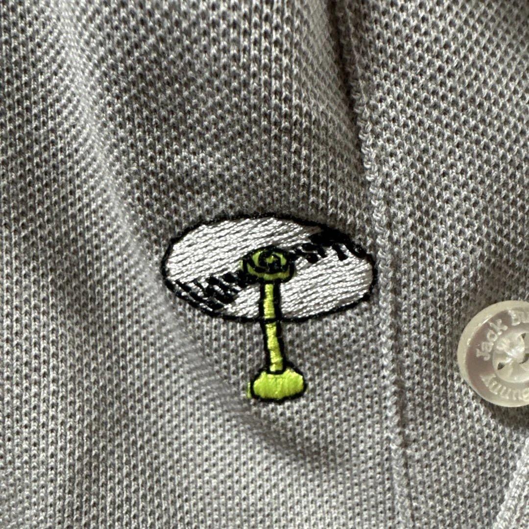 Jack Bunny! 刺繍柄 藤子プロコラボ‼️ グレー ポロシャツ