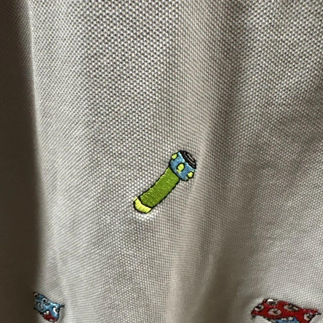 Jack Bunny! 刺繍柄 藤子プロコラボ‼️ グレー ポロシャツ