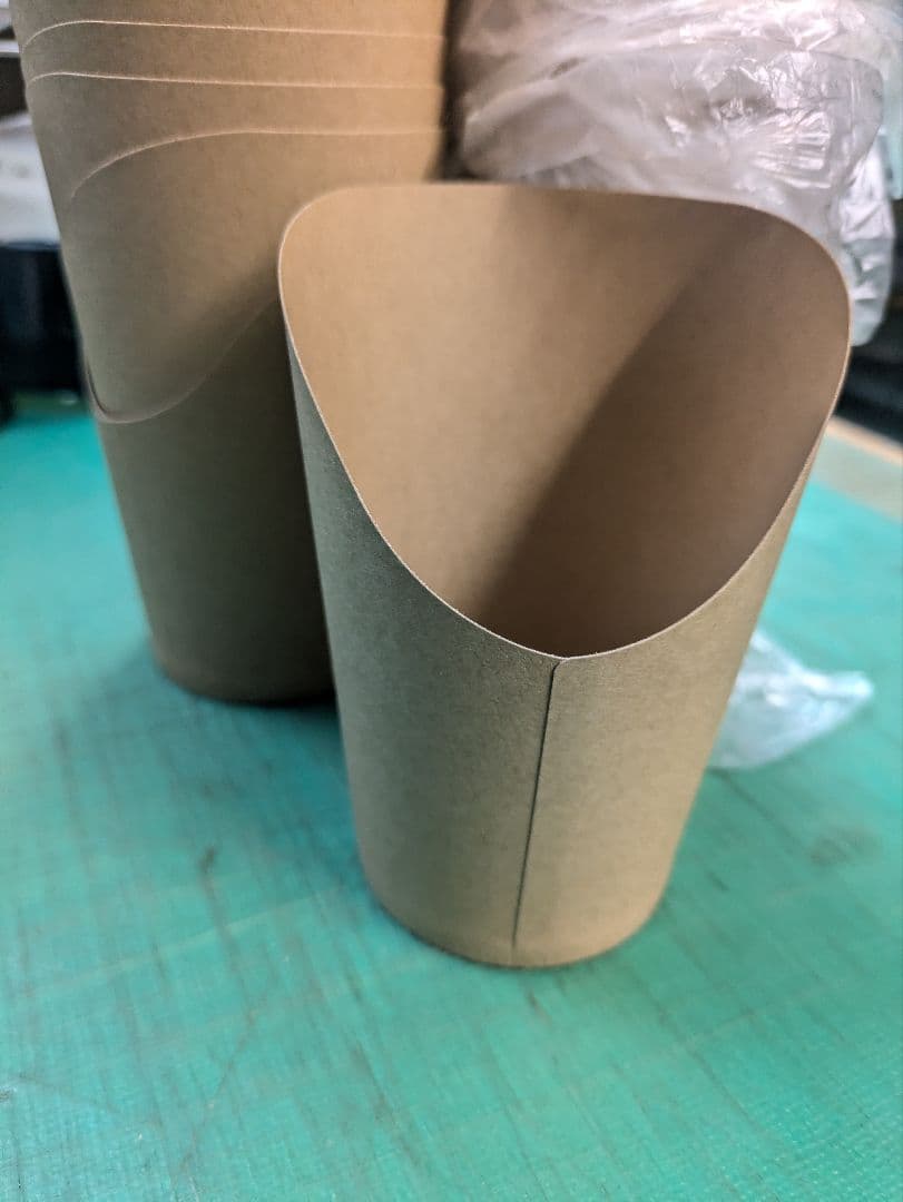 【1000個】 食品容器 ポテトカップ クラフト紙 紙コップ 使い捨て