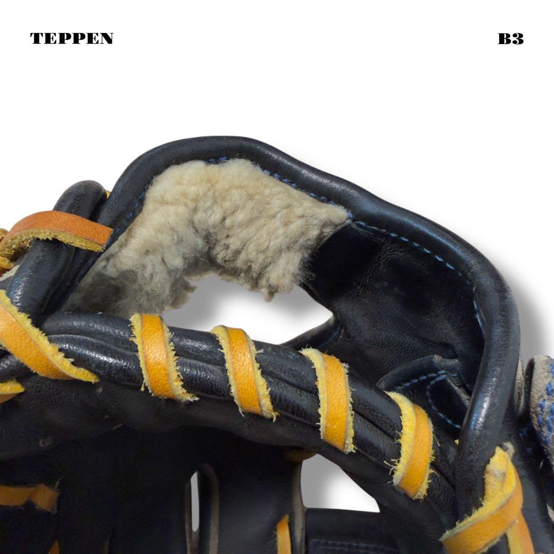 希少品！ TEPPEN テッペン 硬式 野球 内野手 グローブ グラブ ブラック
