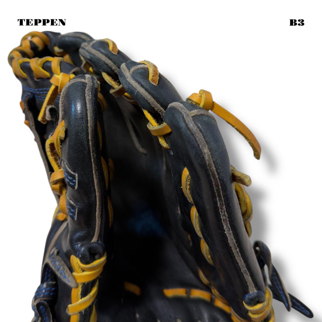 希少品！ TEPPEN テッペン 硬式 野球 内野手 グローブ グラブ ブラック