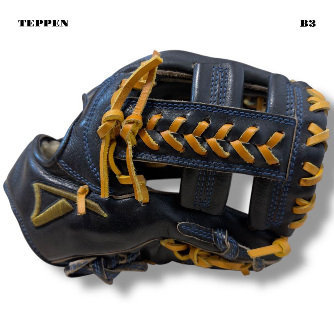 希少品！ TEPPEN テッペン 硬式 野球 内野手 グローブ グラブ ブラック