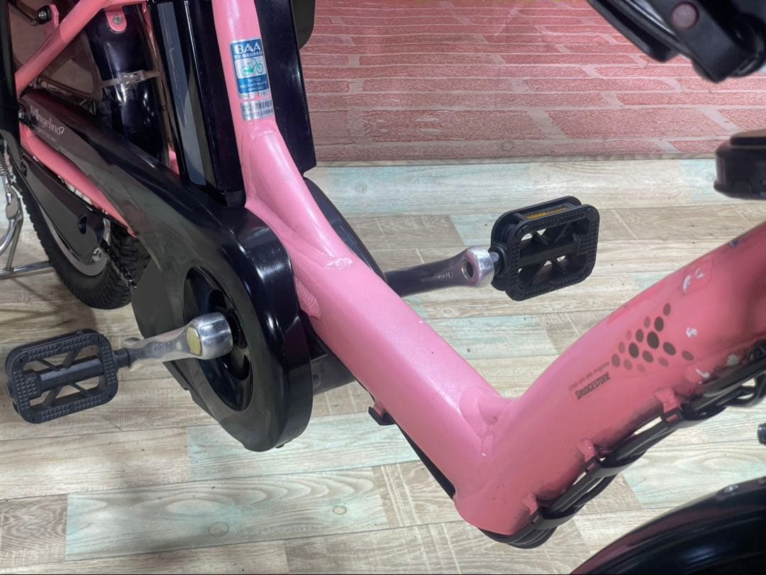 ZK3460 電動自転車 ブリヂストン アンジェリーノ 子供乗せ 20インチ