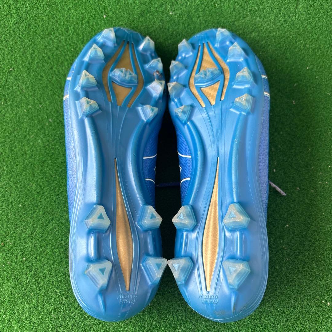 青 ミズノ アルファ JAPAN 26cm サッカーシューズ・スパイク