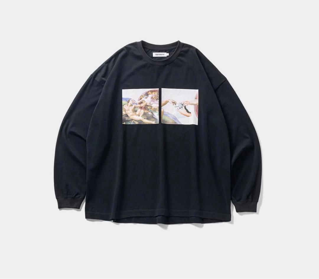 新品　TIGHTBOOTH 長袖Tシャツ L 黒 プリント