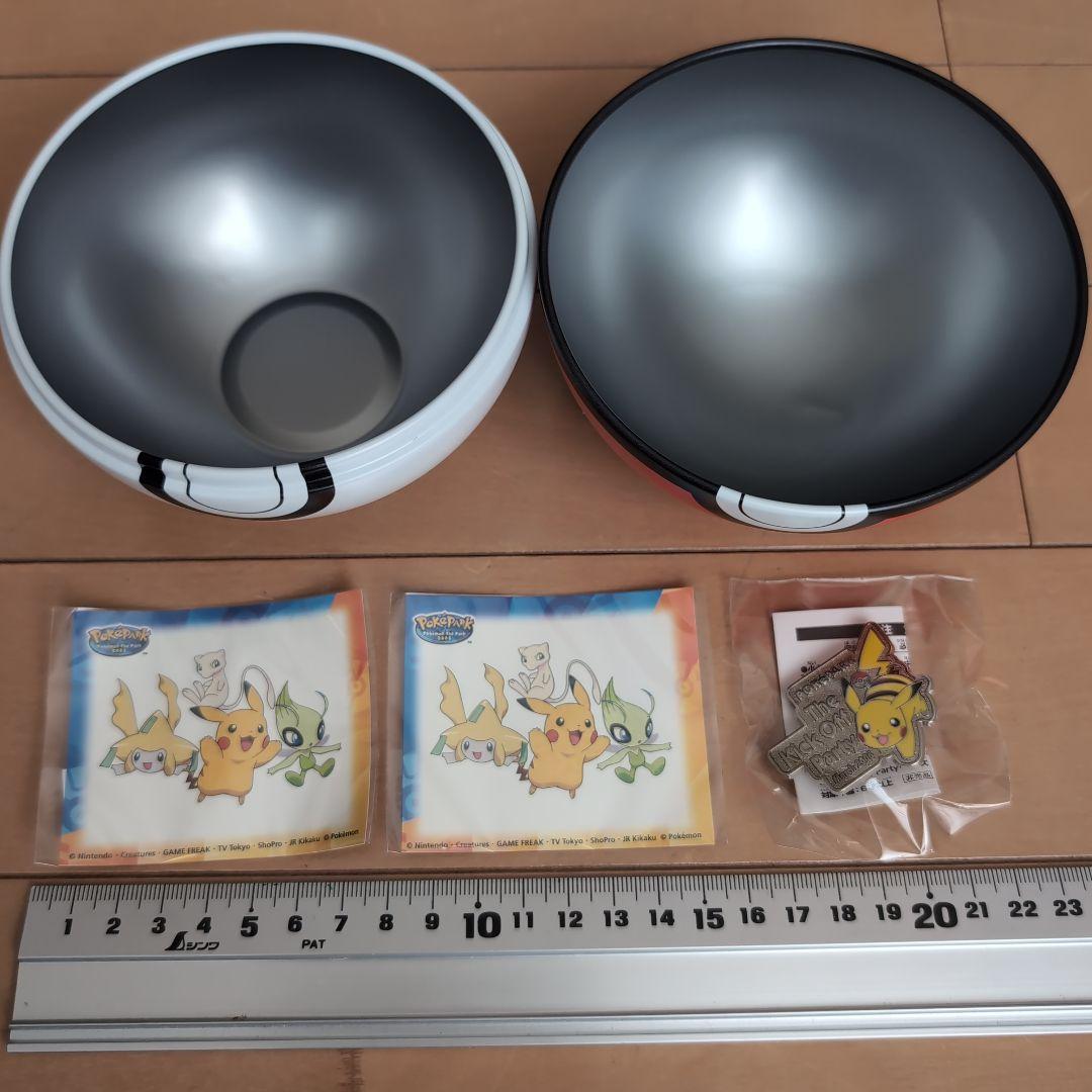 非売品★ポケパーク入場記念品 ピンバッジ、ボディーペタシール、スチール缶のセット