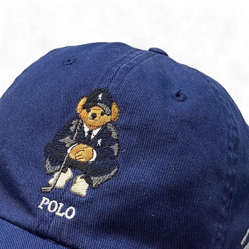 POLO GOLF ポロ ゴルフ キャップ ONE SIZE ネイビー 刺繍