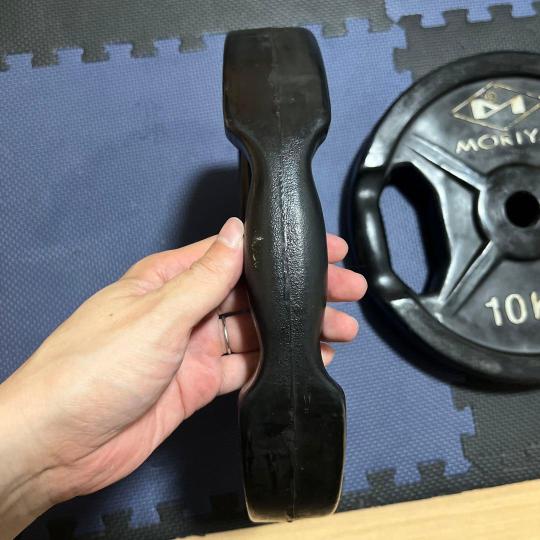 MORIYA 10KG ダンベルプレート 2個セット　シャフト28mm