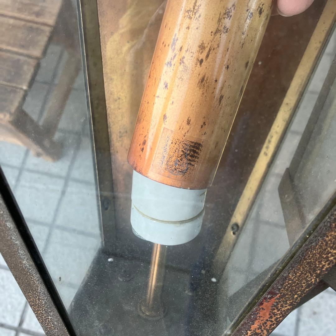 antique ガラスランタン　照明器具