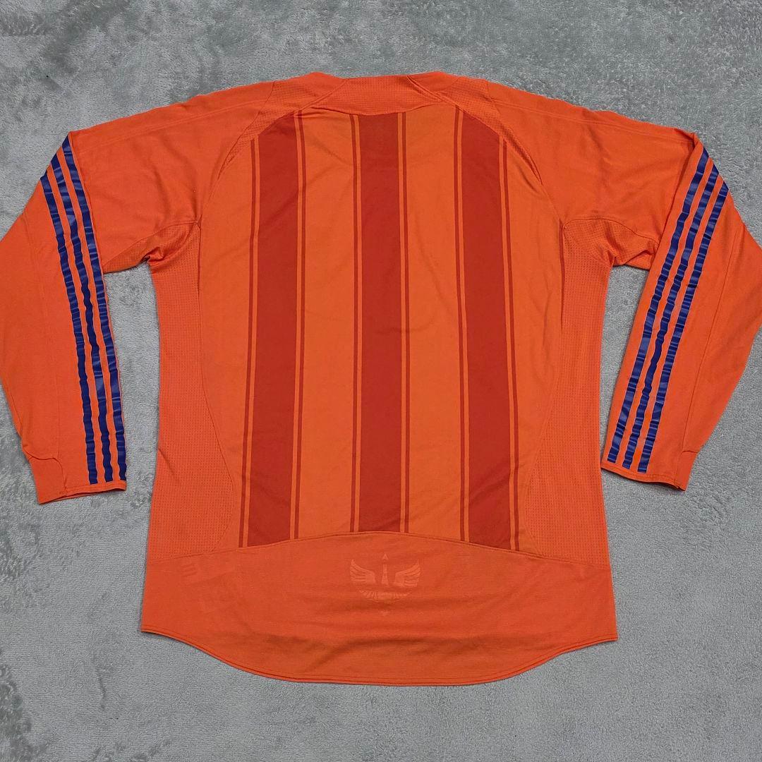 アルビレックス新潟　プラクティスシャツ　長袖　adidas　アディダス　オレンジ