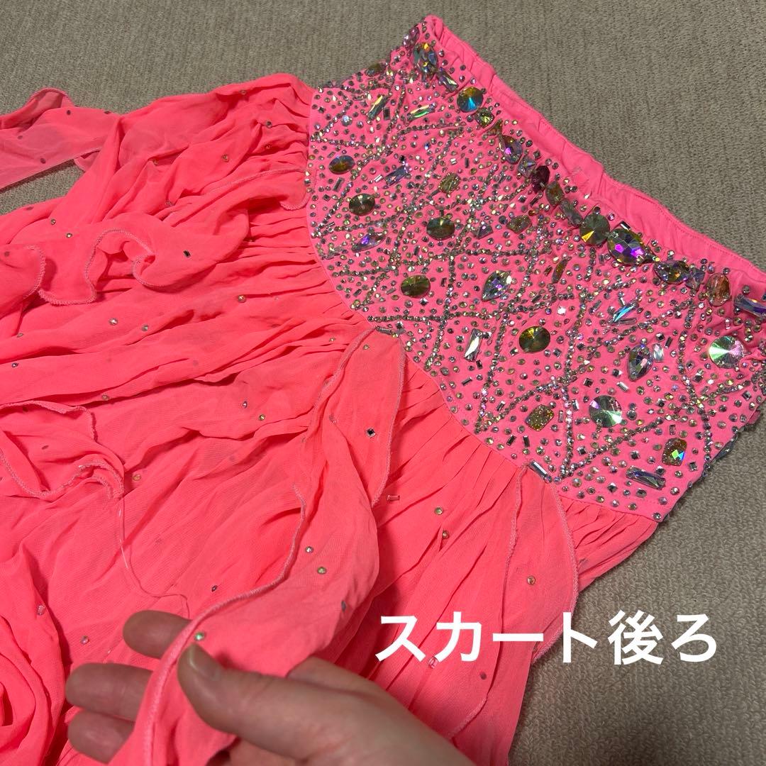 【値下げ】ベリーダンス衣装　蛍光ピンク