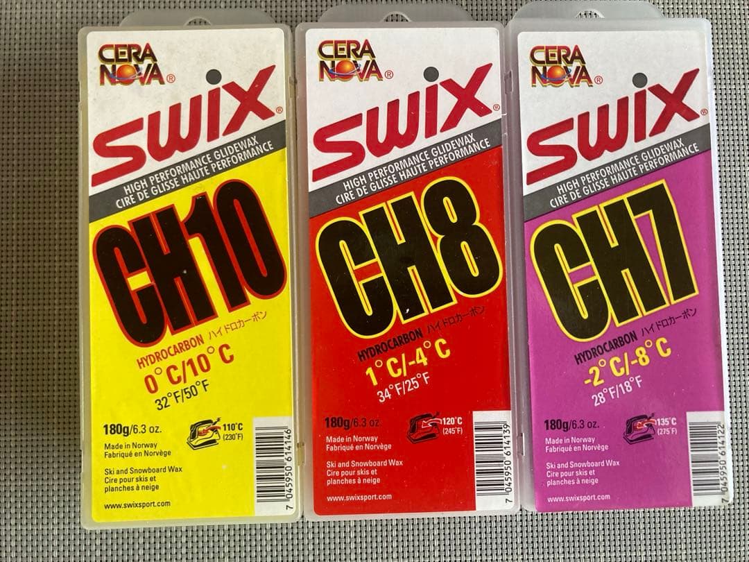 SWIX ワックスSP滑走セット 新品未使用。ベース、L F、H F、セラ FC