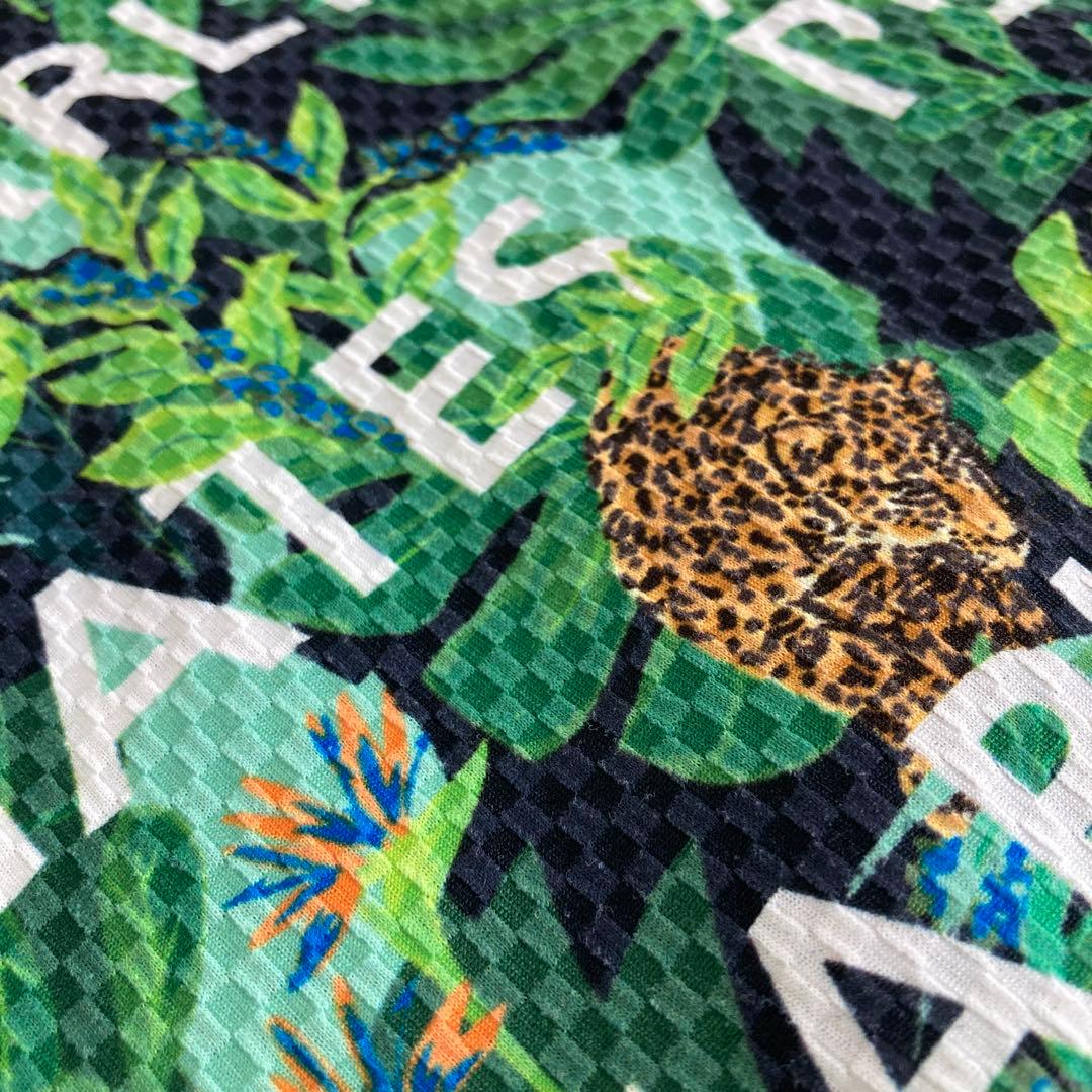 美品！パーリーゲイツ　シアサッカー ジャングル 半袖シャツ　size5